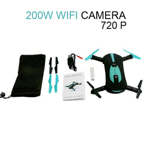 Pocket selfie drone wifi FPV HD camera 720p phone control